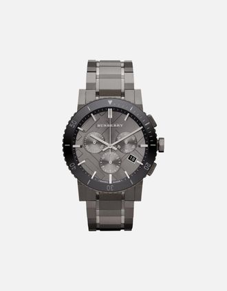 Burberry Mens Burberry BU9381 Mens The City Chronograph Watch - Grey