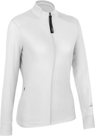 LaMunt White Emy Light Full Zip Textured Jacket