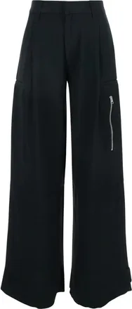 Ami Black Loose Cargo Pants