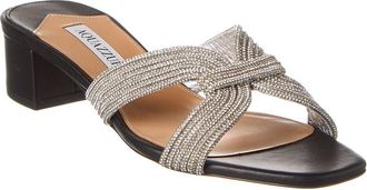 Aquazzura Crystal 35 Leather Sandal