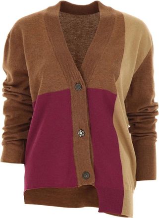 Liviana Conti Sweaters - Dames - Vesten - Bruin - L - Truien & Vesten