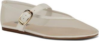 Nine West Vanceen Mary Jane Flat in White at Nordstrom, Size 10.5
