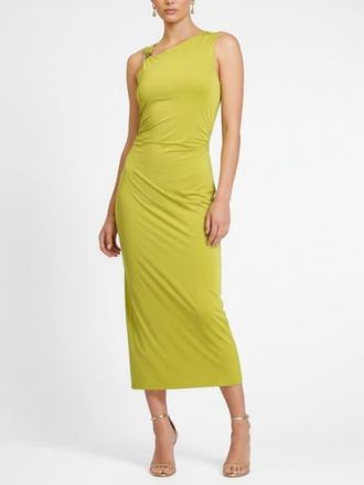 Rachel Roy Ivy Asymmetrical Drape Midi Dress in Green at Nordstrom, Size Xx-Large