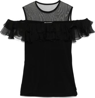 Nensi Dojaka Blusa con ruches - Nero