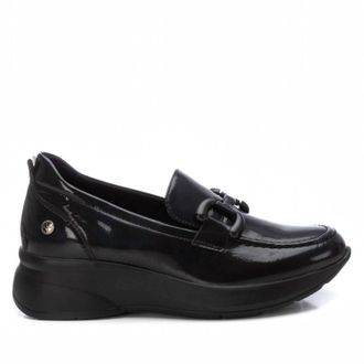 Xti Womens Casual Wedge Moccasins In Black