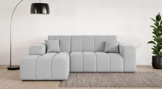 Inosign Ecksofa »CASSY L-Form, Schlafsofa mit Bettkasten, Masse B/T/H: 245/165/88 cm« mit 2 Rückenkissen, Recamiere rechts oder links bestellbar