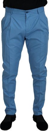 Dolce & Gabbana Lichtblauwe Plisseebroek