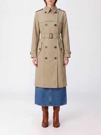 Burberry Trench doppiopetto in cotone con fodera in seta e cintura in vita