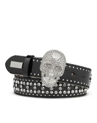 Philipp Plein Belt Skull crystal