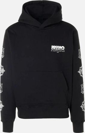 Amiri Mens Amiri Preemo Logo Hoodie in Black - Size: 38