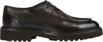 Doucal's Two-hole Lace-up - Heren - Veterschoenen - Bruin - 40 EU - Leer - Schoenen