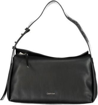 Calvin Klein Polyester Schoudertas - Dames - Schoudertassen - Zwart - ONE Size - Polyester - Tassen