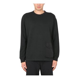 Ten c Sweatshirts, male, Black, Size: XL Felpa Girocollo
