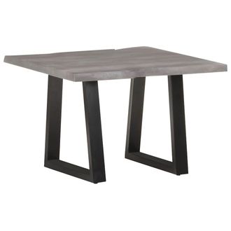 vidaXL Vidaxl - Mesa De Centro Borde Natural Madera Maciza Acacia 60x60x40 Cm
