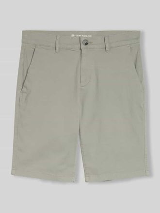Tom Tailor Slim Fit Chinoshorts aus reiner Baumwolle in Mittelgrau, Gr&ouml;&szlig;e 30