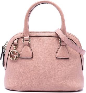 Gucci Pre-owned Gucci Mini Calfskin GG Charm Dome Satchel Ladies GTO1VNXJ8BVK235O