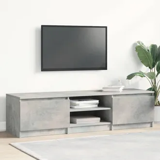 vidaXL Vidaxl - Mobile Porta Tv Grigio Cemento 140x40x35,5 Cm Legno Multistrato