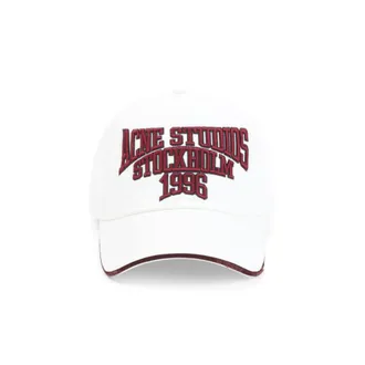 Acne Studios White Logo Baseball Cap