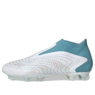 adidas Predator Accuracy+ FG White Grey Preloved Blue FZ6276