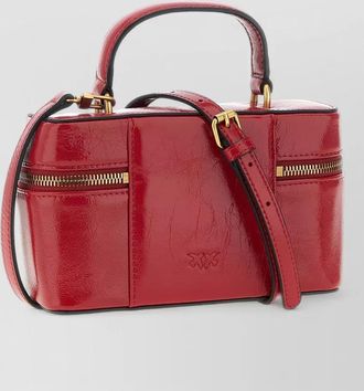 Pinko vanity soft mini leather crossbody bag