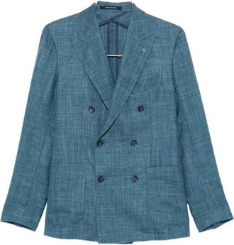 Tagliatore Maatpak van scheerwol - Heren - Business blazers - Blauw - L - Wol - Kostuums