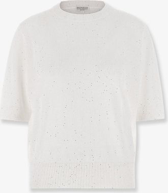 Brunello Cucinelli Magli in lino e cotone - BRUNELLO CUCINELLI - gender_Woman