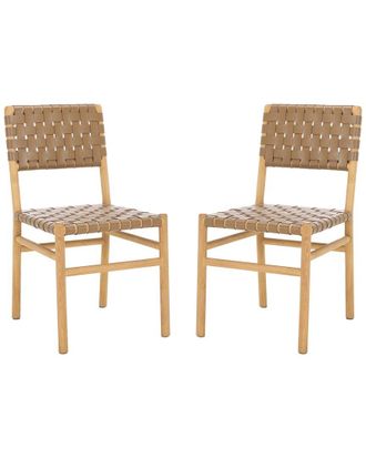 Safavieh Couture Jeremiah Woven Leather Dining Chair