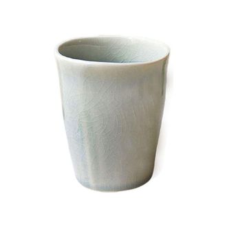 Decoclico Set de 4 tazas expresso de cer&aacute;mica verde agua craquelada