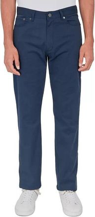 Society of Threads Pants Mens Navy Regular Fit 5-Pocket Flat Front FTS155