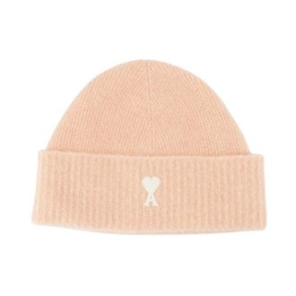 Ami Wol Beige Hoed Alpaca - Dames - Accessoires - Beige - Maat: 2XS Wol