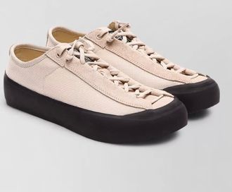 Stone Island leather low-top sneakers