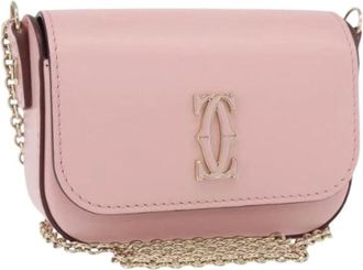 Cartier Pre-owned Mini Bags, female, Pink, Size: ONE SIZE Pre-owned Vintage Mini Shoulder Bag