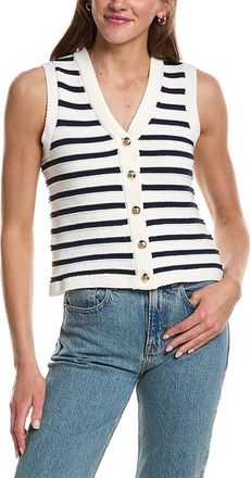 Design History Striped V-Neck Tank Top