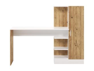 VENTE-UNIQUE.COM Escritorio con estantes y 1 armario h120 cm