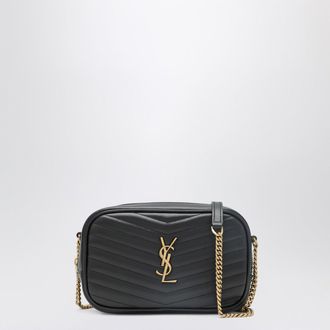 Saint Laurent Lou mini quilted leather bag in black