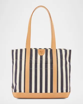 IL BISONTE Caramella Medium Canvas Shopper Tote Bag