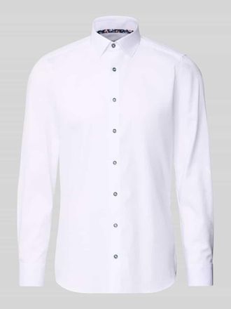 Olymp Level 5 Regular Fit Businesshemd aus Baumwolle-Mix mit Kentkragen in Weiss, Größe 38