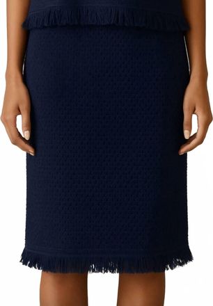 Velvet Womens Blythe Knit Skirt In Navy