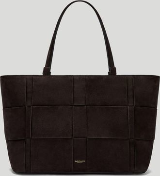DeMellier The Florence in Dark Chocolate Suede Leather Tote & Work bag