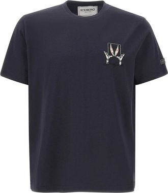 Iceberg Tops, Heren, Zwart, M, Katoen, 5D T-shirt