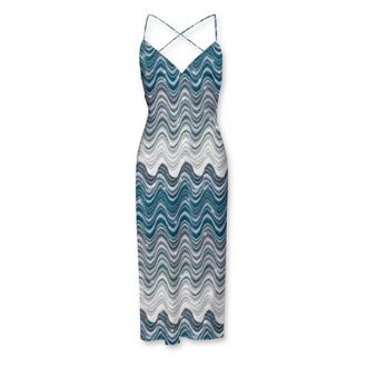 MC2 Saint Barth Midi Dresses, female, Blue, L, Stylish Dress