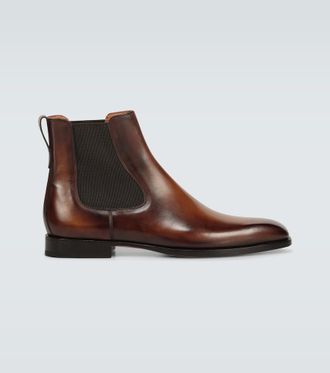Berluti Caract&egrave;re Capri leather boots