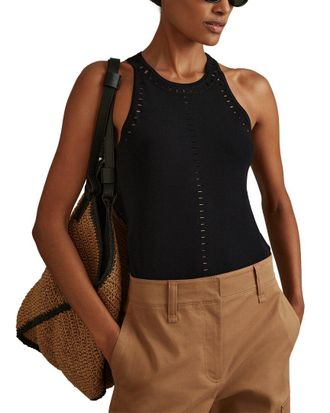 Reiss Cammi Cut Out Trim Vest
