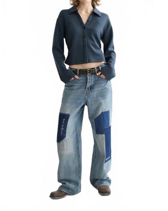 Scotch & Soda Modal Long Sleeve Shirt In Carbon