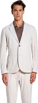 Mason's Da Vinci Tech Dynamic Blazer - Heren - Blazers - Beige - L - Leer - Jassen