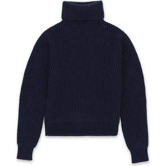 Fortela Cashmere Turtleneck Sweater in Dark Blue at Nordstrom, Size X-Small Eu
