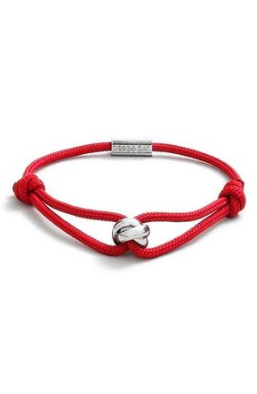 Degs & Sal Trinity Rope Bracelet in Red at Nordstrom