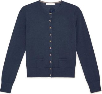 Maliparmi Colours of the World Cardigan - Dames - Vesten - Blauw - M - Wol - Truien & Vesten