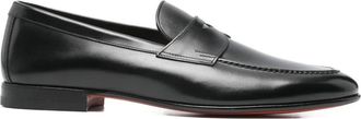 Santoni Mocassini penny in pelle - Nero