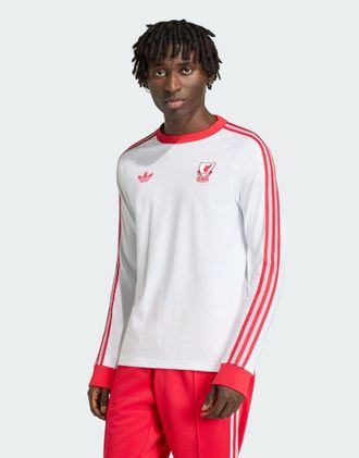 adidas adidas Performance - Liverpool FC Originals - T-shirt a maniche lunghe bianca-Bianco